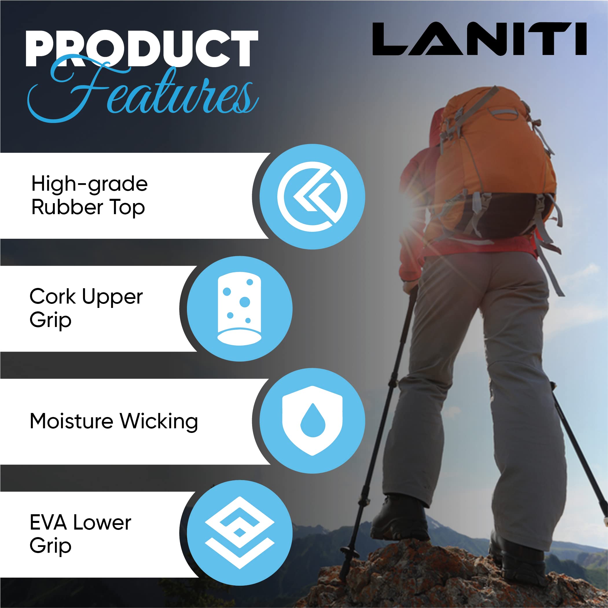 Amazon | ノルディックウォーキングスティック調節可能なロック 54